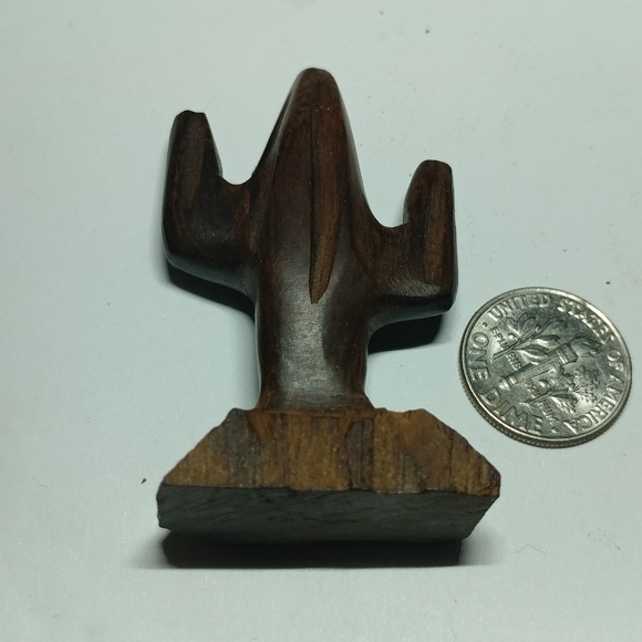 Iron wood saguaro carving 1" x 2" lot of 3 - Picture 4 of 4